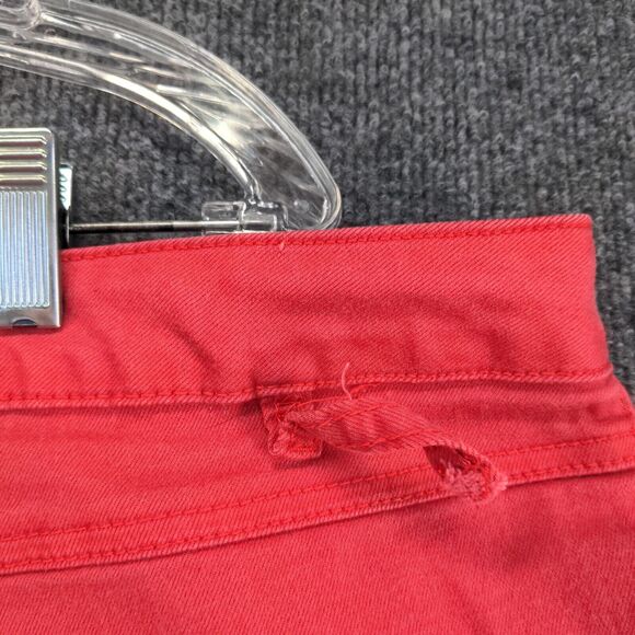 D. Jeans Womens Jean Shorts Red Size 22W 5 Pocket Cotton Blend - Picture 10 of 11